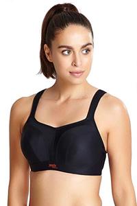 lot 21469 image: Panache Womens High Impact Underwire Sports Bra, Black, 40D