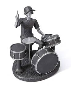 lot 21500 image: NENBOLEC Music Decor Statue Modern Sculpture Figurine Home Gifts Table Centerpiece Crafts Polyresin Arts 8.1inch