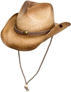 lot 21773 image: Peter Grimm Mens Straw Round Up Cowboy Hat