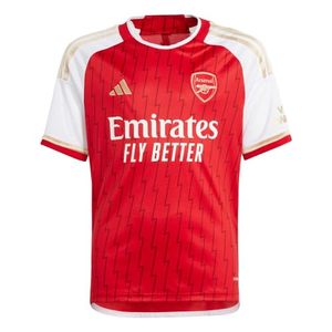 lot 21777 image: adidas Youth Soccer Arsenal 2324 Home Jersey - Celebrates Unique Anniversary with Lightning Bolts and Gold Details (as1, Alpha, l, Regular)