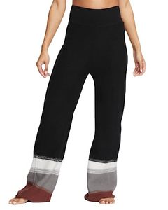 lot 21783 image: Nike Yoga Therma-FIT ADV Pants Womens Wool Sweatpants, BlackLight Orewood Brown, M Regular US