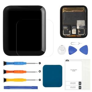 lot 21883 image: For Apple Watch Series 3 Screen Replacement (G-PS) S3 38MM42MM LCD Display Touch Digitizer Assembly For Apple Watch3 Matrix Glass Panel Lens Repair Parts Kit with Protector Film Tools (42mm G-PS)