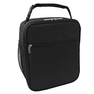 lot 21885 image: Lunch Bag For Women & Men, Reusable Insulated Cooler Lunch Bag,Durable Spacious And Easy To Clean Lunch Bag,Leakproof Portable Lunch Box With Pocket And Clip On Handle,For Office Work School (Black)