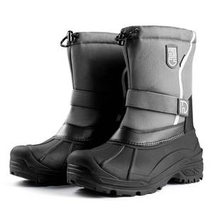 lot 21892 image: FREE SOLDIER Mens Snow Winter Boots Insulated Waterproof Boots for Men Nonslip Outdoor Footwear with Removable Lining(Fur Grey,11)