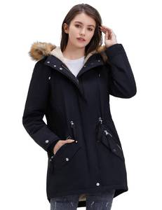 lot 21898 image: ROYAL MATRIX Winter Coats for Women Winter Parka Jacket with Hood Women Fleece Lined Parka Coat Warm Windproof Long Winter Coat Ladies Winter Parka Coats Black Upgrade,16