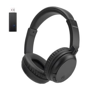 lot 21930 image: BAOBER Wireless Bluetooth Headphone Over Ear, Bluetooth Transmitter for TV,PC,3.5mm Audio Device, Wired and Wireless Headset (Black)
