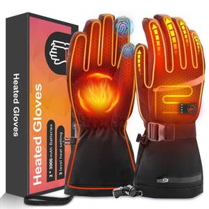 lot 21940 image: Heated Gloves for Men Women, 7.4V Rechargeable Electric Hand Warmer Gloves with Touchscreen Waterproof, Heated Gloves for Winter Outdoor Work Skiing Snowboarding Hiking Raynaud xl
