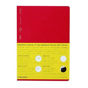 lot 21956 image: Nitoms STALOGY S4109 Notebook, 12 Year Notebook, A5, Grid, Red