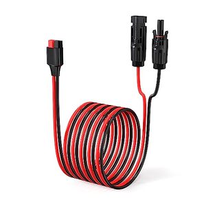 lot 22046 image: ELFCULB 10AWG 20FT Solar Panel Cable to Anderson Connector 2 6 10 20 35 50FT Solar Extension Cable for Portable Power Station Solar Generator Battery Pack(20FT)
