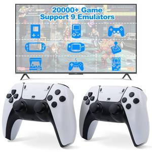 lot 22055 image: Wireless Retro Game Stick 20000 Games, 4K HDMI Output 2.4G Wireless Premium Controllers, Revisit Classic Games with Built-in 9 Emulators