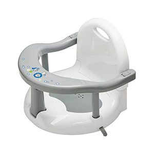 lot 22412 image: Newborn Infant Baby Bath Seat, Non-Slip Infants Baby Bath Chair for Bathtub, Cute Shape Baby Shower Chairs for Tub Sitting up, Surround Bathroom Seats for Baby 6-18 Months (Grey Baby Bathtub Seat)