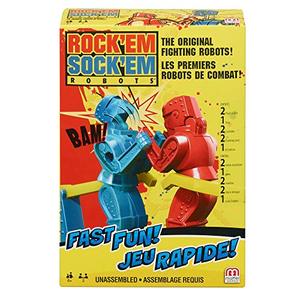 lot 22424 image: Mattel Games Rock Em Sock Em Robots Boxing Game for 2 Players Ages 6 Years and Older