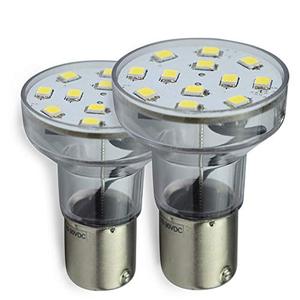 lot 22426 image: Leisure LED RV Trailer Motorhome LED Spot Light 1156 1139 1141 1383 LED Bulb 2 Watt 275 Lumen CW 10-30Volt 12Volt Long Neck (Cool White 6500K, One Long Neck)
