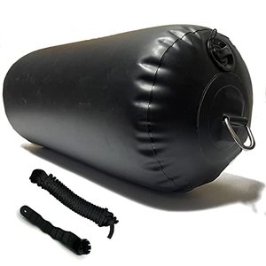 lot 22428 image: DSCRAFT Heavy-Duty Inflatable PVC Fenders Stationary Dock Boats Yacht Sailboats Black (12x44)