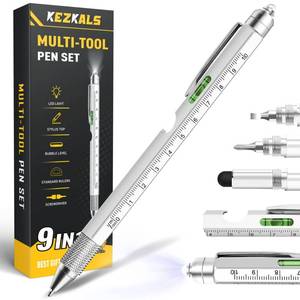 lot 22454 image: KEZKALS Gifts for Men, 9 in 1 Multitool Pen Fathers Day Dad Gifts from WifeDaughterSon, Mens Dad Gifts for Fathers Day, Birthday Gifts for Men Who Have Everything, Gadgets Tool Gifts for DadHim