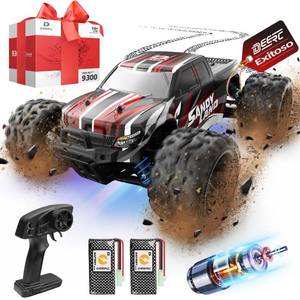 lot 22455 image: DEERC 9300 Remote Control Car High Speed RC Cars for Kids Adults 116 Scale 40 KMH 4WD Off Road Monster Trucks,2.4GHz All Terrain Toy Trucks with 2 Rechargeable Battery