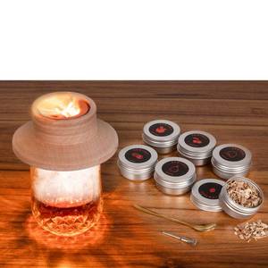 lot 22805 image: Premium Cocktail Smoker Kit with 6 Wood Smoking Chip Flavors - Perfect for Old-fashioned, Whiskey, and Bourbon Lovers. Great Gift Idea for Husband, or Fathers Birthday, Holidays. (Torch Not Included)