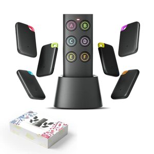 lot 22807 image: Vodeson Key Finder-Easy-to-use Anti-Loss Device with 6 Color-Coded Receivers and Rf Transmitter Remote Control Finder,Key Finder Locator with Sound - Remote Finder-Gift Design for Mom and Dad