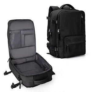 lot 22831 image: Large Travel Backpack Women, Carry On Backpack,Hiking Backpack Waterproof Outdoor Sports Rucksack Casual Daypack with USB Charging Port Shoes Compartment,Black