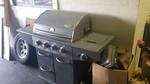Amana 5 Burner Propane Grill WITH TANK!!  Woks and In Good Usable Condition