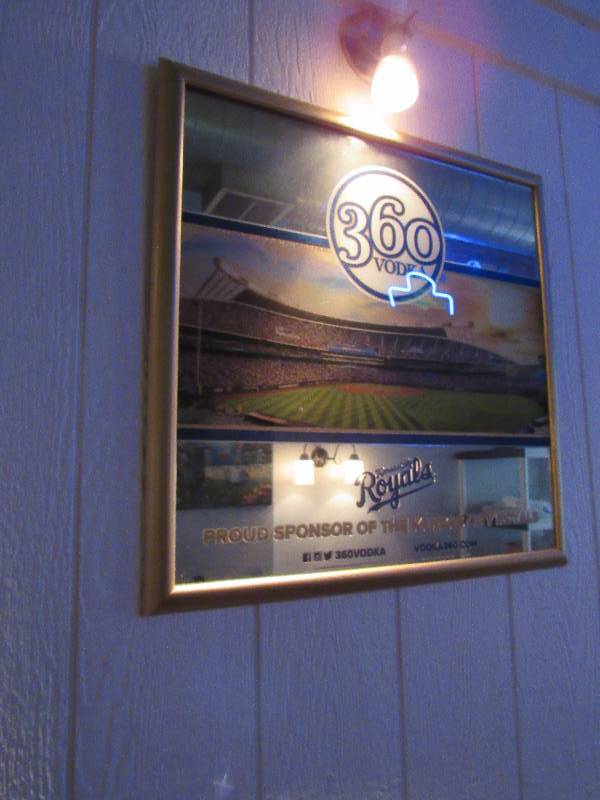 lot 4981 image: Royals 360 Vodka Bar Back Mirror