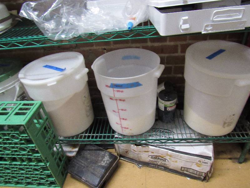 lot 4994 image: Lot Of (3) Ingredient Dry Storage Containers