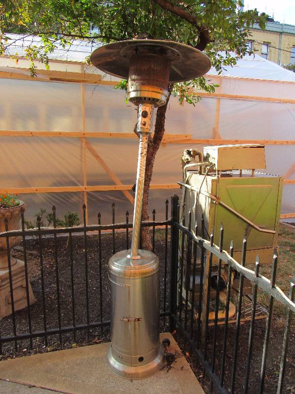 lot 5091 image: Stainless Patio Propane Heater