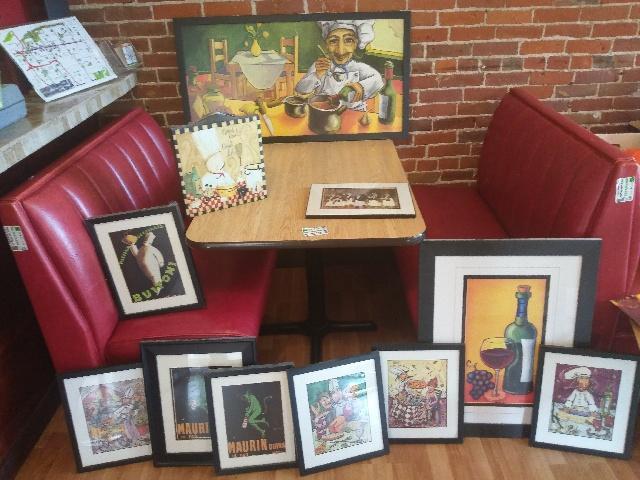 lot 5097 image: Lot Of Restaurant Themed Art Work