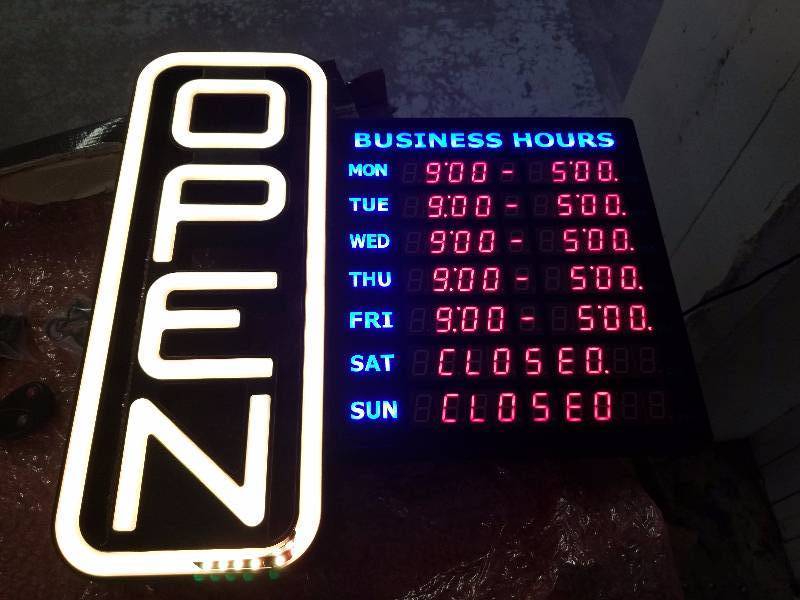 lot 3250 image: Led open sign