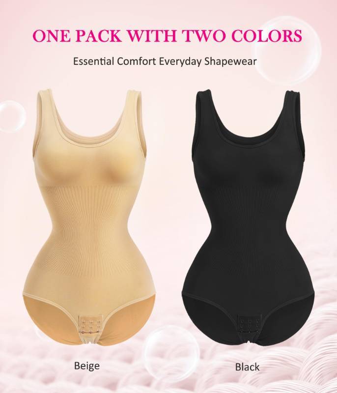 Nebility Womens' Waist Trainer Seamless Round Neck Tummy Control Shapewear  Bodysuit (Black/Beige 2pk, XS/S)  • SUPER MASSIVE AUCTION FOR RESALE  FLIPPERS TREASURE HUNTERS FBA INDEPENDENT BUSINESSES ENTREPRENEURS! ONLY  THE LATEST AND