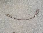 Big heavy cable choker 4' long and loop on both ends