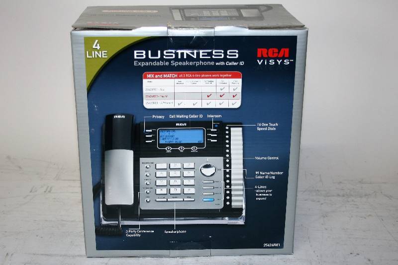 lot 556 image: RCA VISYS 4 LINE BUSINESS PHONE MODEL 25424RE1