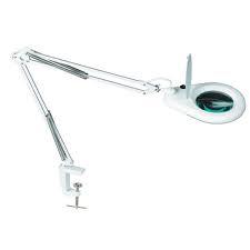lot 7 image: Pros Kit Table Clamp Magnifer With Workbench Lamp