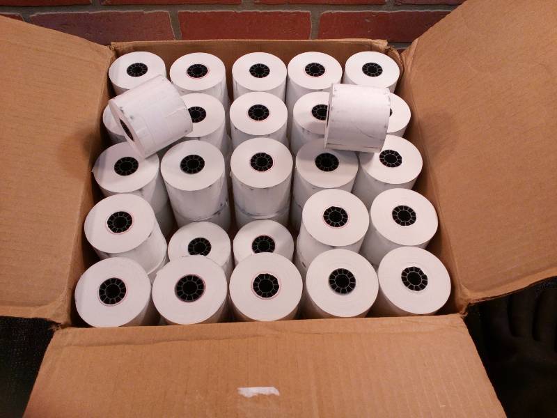 lot 57 image: Thermal Printer Rolls Cash Register Rolls