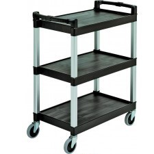 lot 101 image: Continental Commercial 3-Shelf Bussing & Utility Cart