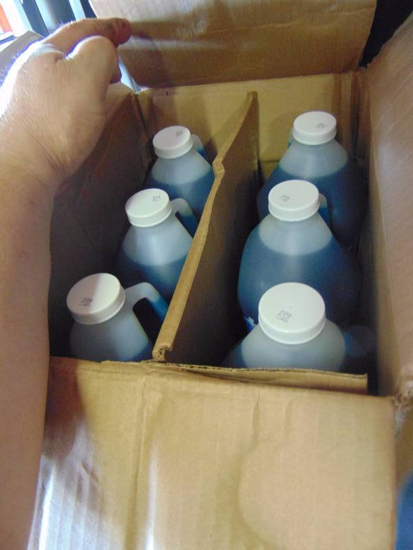 1) case 1/2 gallon bottles Jolly Rancher Slush Mix, blue raspberry 