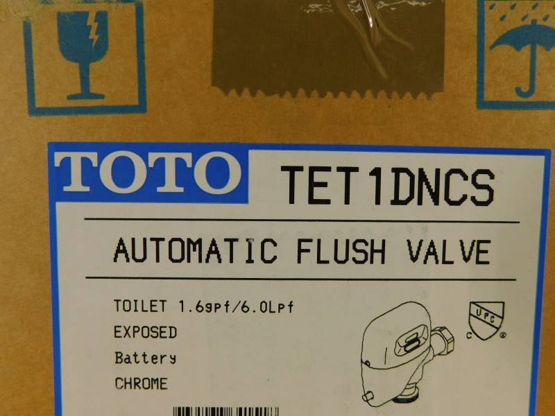 Toto Electronic Automatic Flush Valve Kit Tet1dncs 32 1 6 Chrome Tuesday Night Special Auction Mechanical Plumbing Electrical Brand New Inventory Parts Equipment Auction 29 Equip Bid