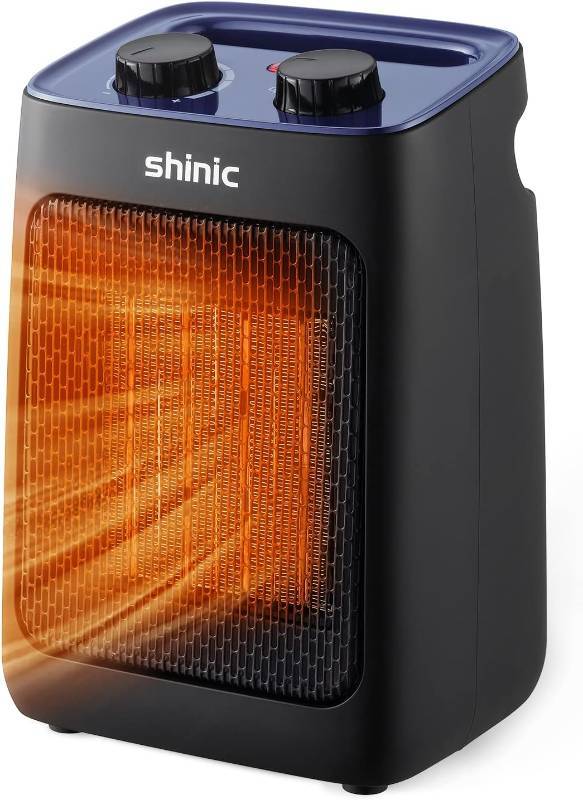 lot 96142 image: shinic 1500W Electric Space Heater, ACTUAL COLOR YELLOW, HEATS BUT MAKES NOISE