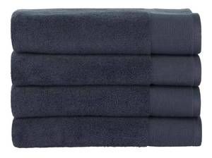 lot 6244 image: Nate Berkus Cotton Terry Bath Towel Set of 4 - Navy Blue