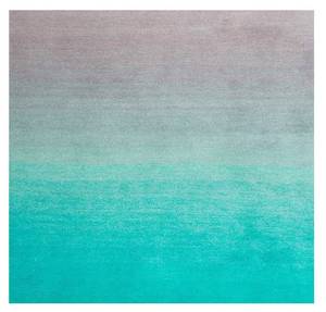 lot 6246 image: nuLOOM 8ft x 8ft Square Ombre Turquoise Area Rug