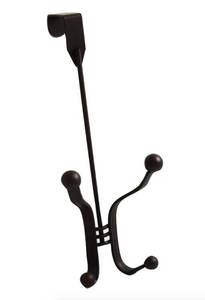 lot 10000050 image: Hickory Hardware Over The Door 4 Prong 11 Inch Long Hook - Cocoa Bronze Finish