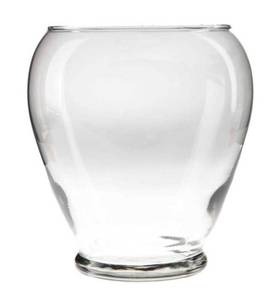 lot 10000056 image: 7 Inch Tall Clear Glass Round Serenity Vase