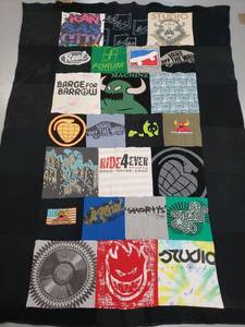 lot 6227 image: 58 x 79 Inch Handmade T-Shirt Quilt
