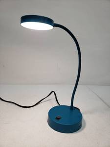 lot 10000032 image: LED Adjustable Desk Lamp with USB Port - Blue
