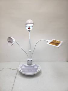 lot 10000049 image: Adjustable Craft Table LED Lamp with Clip, Magnifier and Organizer See Photos For Condition