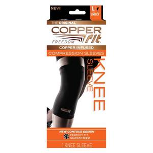 lot 10000055 image: Copper Fit Sport Knee Compression Sleeve - Large