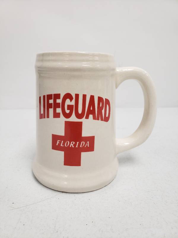 lot 10000034 image: Lifeguard Florida Beer Stein