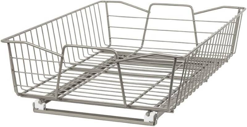 lot 96332 image: ClosetMaid 3087 14 Inch Wide Cabinet Organizer - Nickel