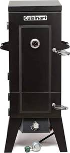 lot 6401 image: Cuisinart COS-244 Vertical 36 Inch Propane Smoker with Temperature and Smoke Control and Four Removable Shelves
