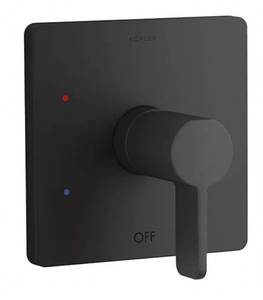 lot 6410 image: Kohler Parallel Collection K-TS23502-4-BL 2.5 GPM Wall Mounted Single Function Shower Set with Showerhead Tub Spout Lever Handle with Rite-Temp Technology - Retail $626.99 See Photos for Included Parts